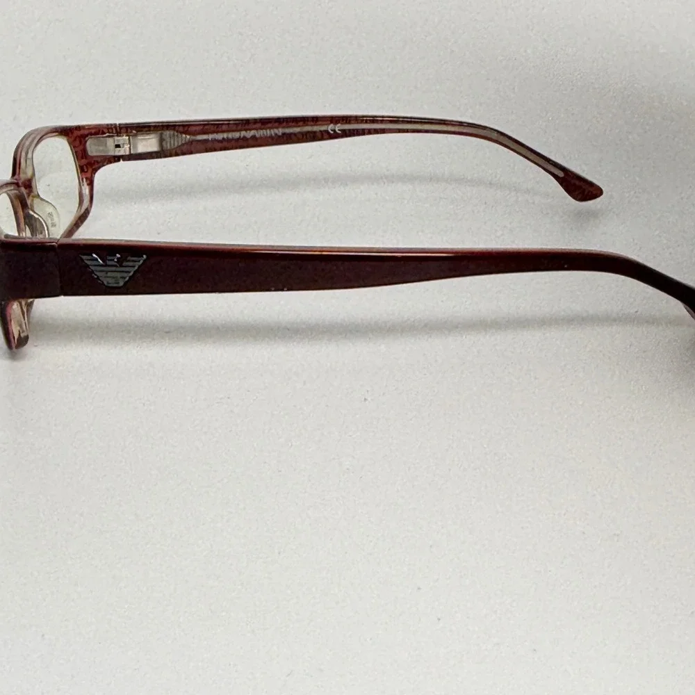 Emporio Armani EA 9261 DWC Burgundy Rectangle Eyeglasses Frames‎ Italy 21957